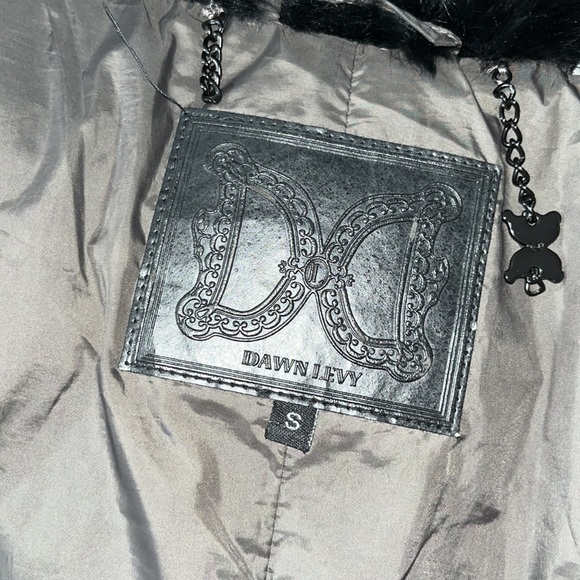 Real fur and real down coat by dawn levy size small - Picture 10 of 13